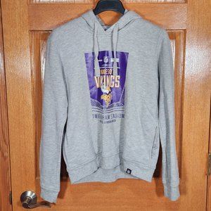 NFL TEAM APPAREL MN Vikings Women's L Gray Hoodie Oct 2017 Vs Cleveland Browns